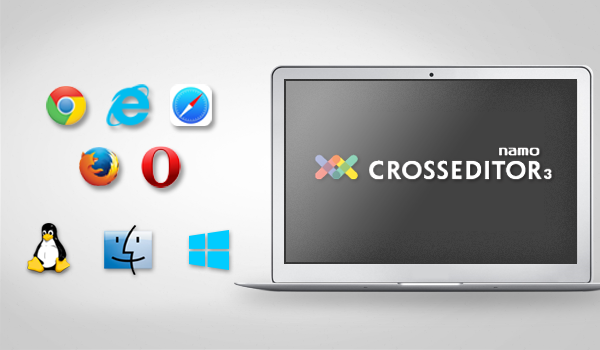 namo CROSSEDITOR3.5 - 다양한 브라우저 및 OS 지원이 필요한 웹 서비스 사이트 