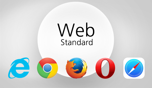 Web Standard Explorer Chorme FireFox Opera Safari